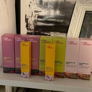 Good Molecules Skincare Serum Set - Pink, Yellow, Green